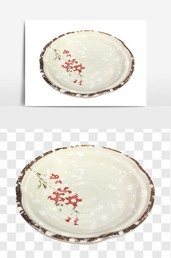 创意个性陶瓷釉下彩家用日式餐具元素图片