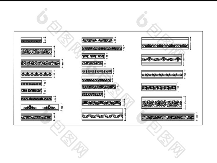 CAD常用模块建筑雕花