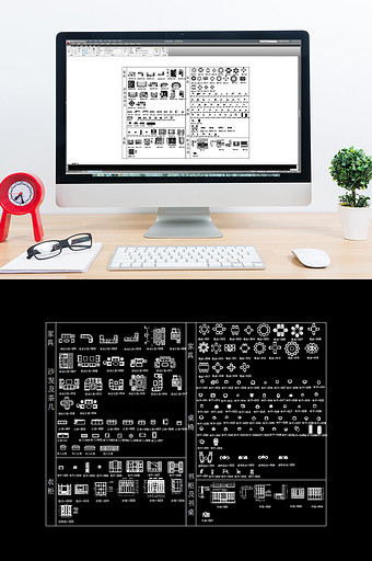 家具沙发茶几衣柜CAD模块图片
