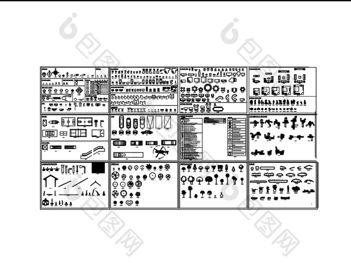 CAD常用图块常用模块合集