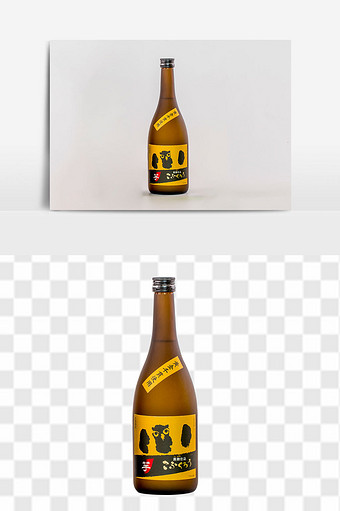 日本日式清酒酒瓶饮品元素图片