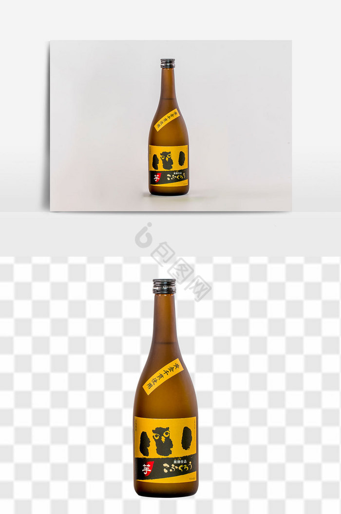 日本日式清酒酒瓶饮品图片