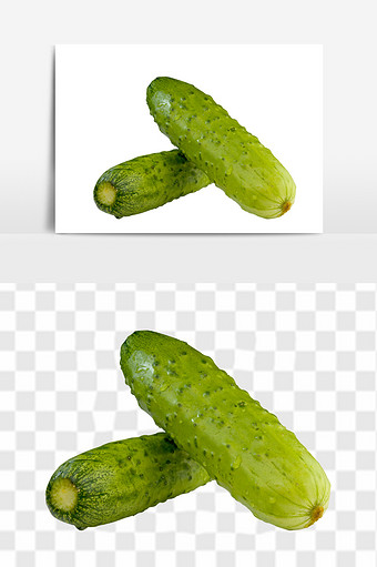 绿色蔬菜黄瓜元素图片