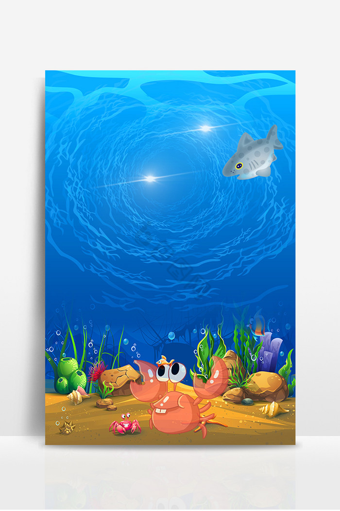 梦幻海洋动物广告图图片