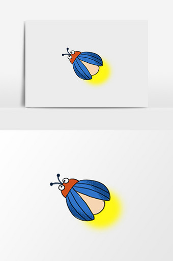 手绘卡通免扣昆虫萤火虫图片下载