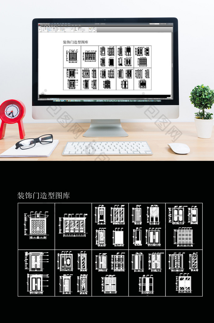 CAD装饰门造型图库装饰门模块图片图片