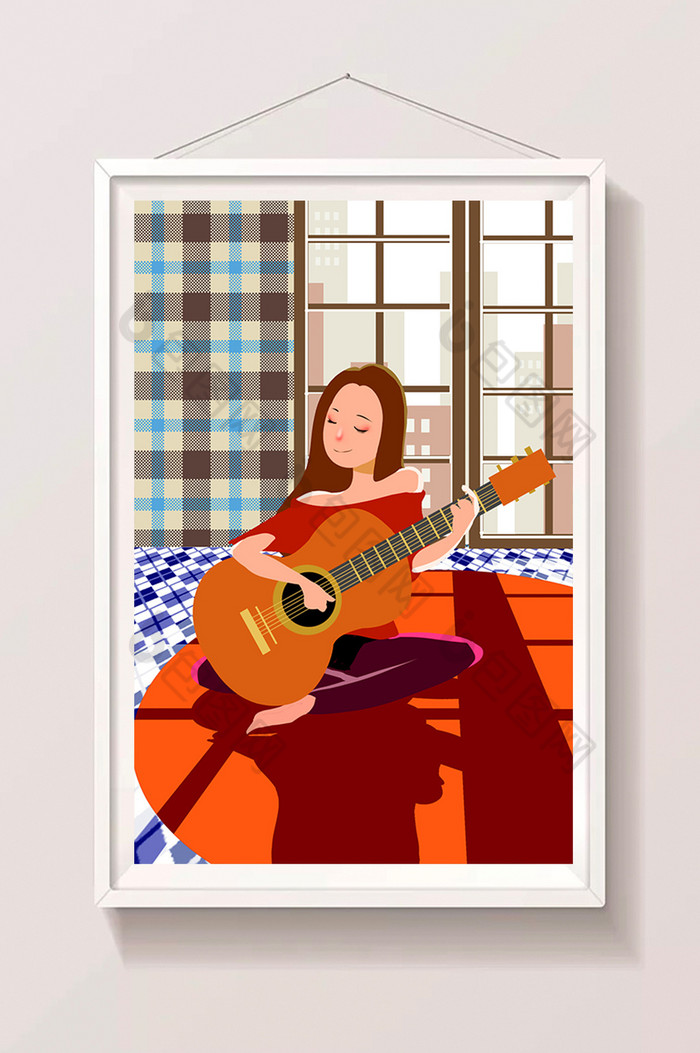少女木吉他吉他图片