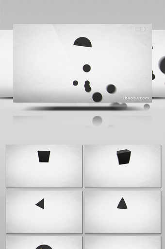 小球弹跳MG图形动画logo片头AE模板图片