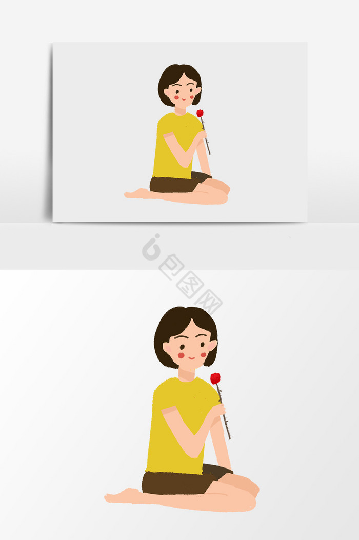 黄色少女图片_正版黄色少女素材下载-包图网