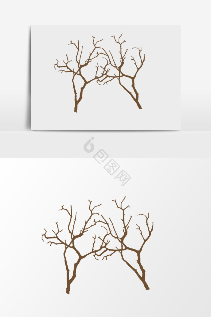 树枝插画图片下载-包图网