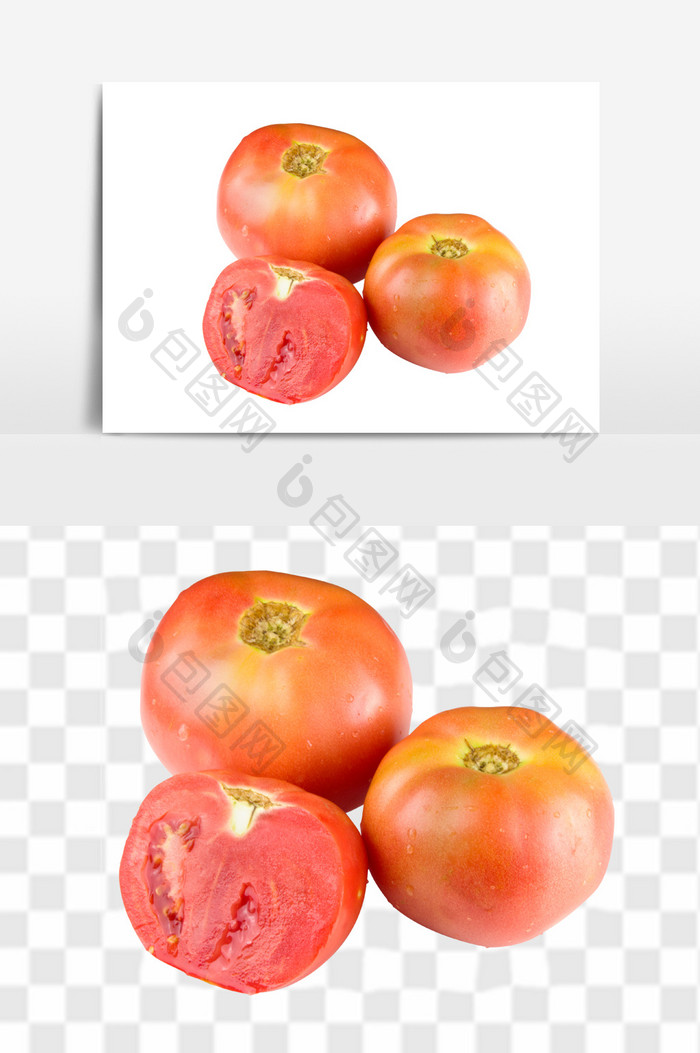 新鲜番茄西红柿元素