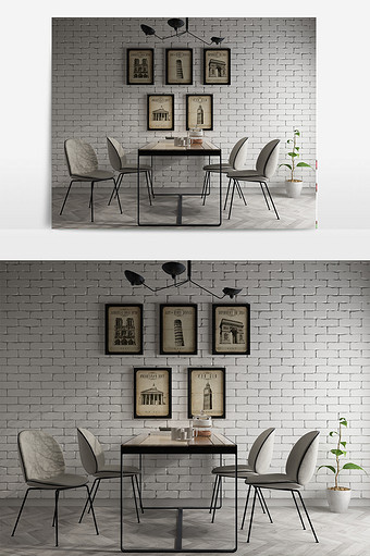 北欧简约餐桌椅组合max图片