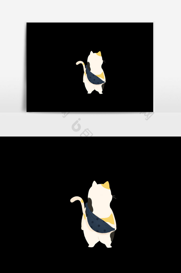 猫猫插画图片图片
