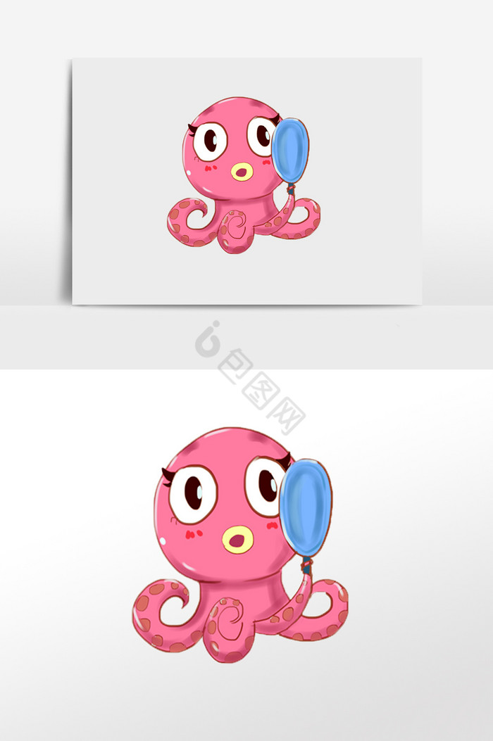 章鱼插画图片