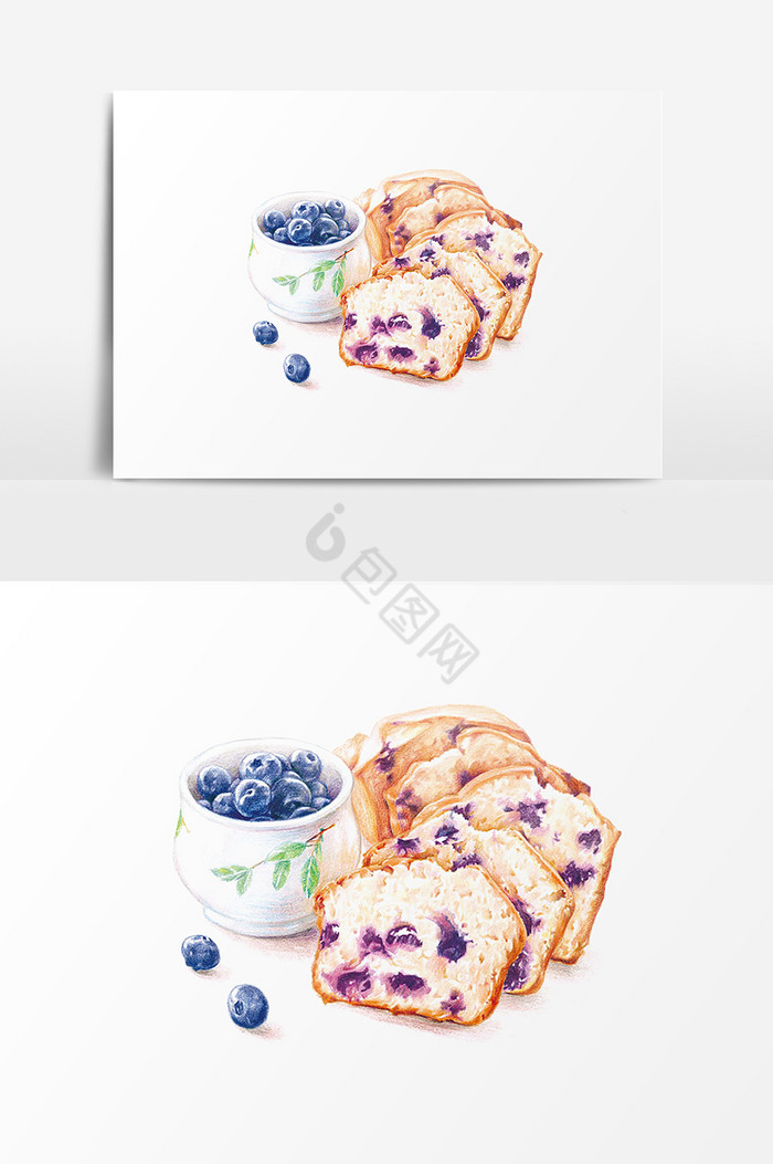 早餐蓝莓图片