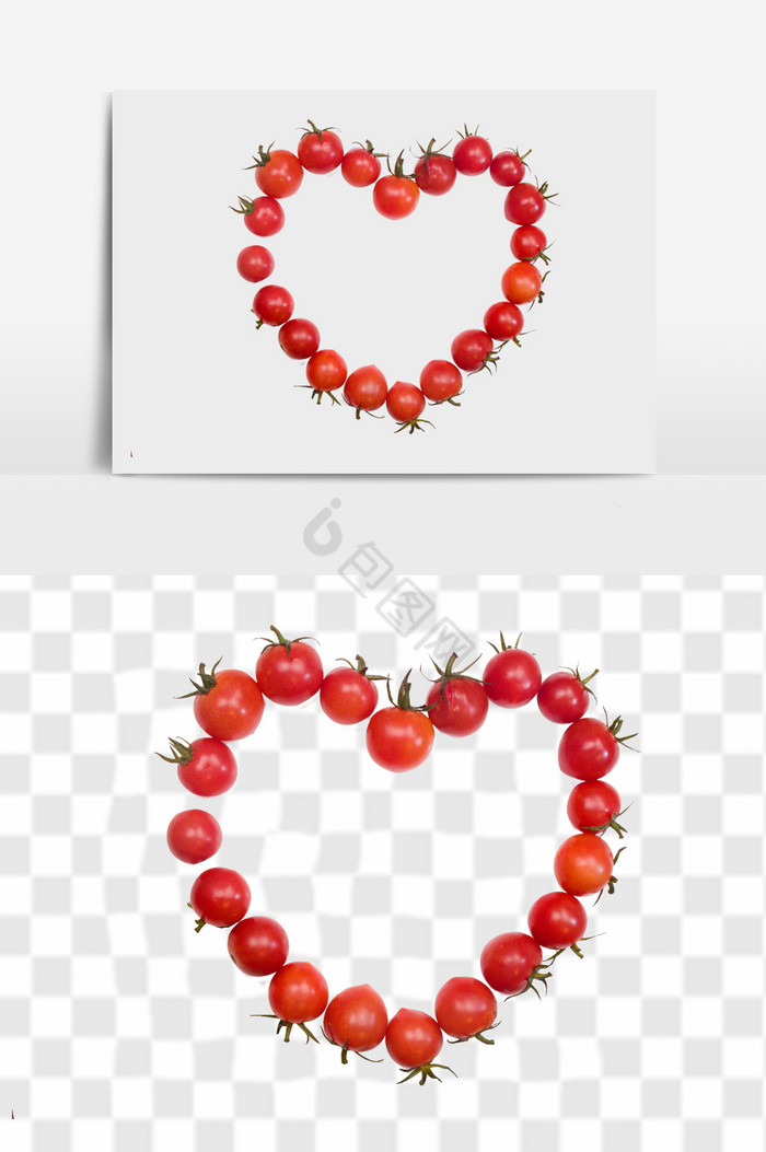 心形圣女果番茄图片
