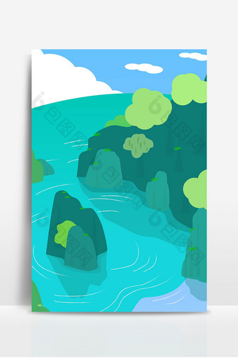 海洋悬崖设计背景图图片