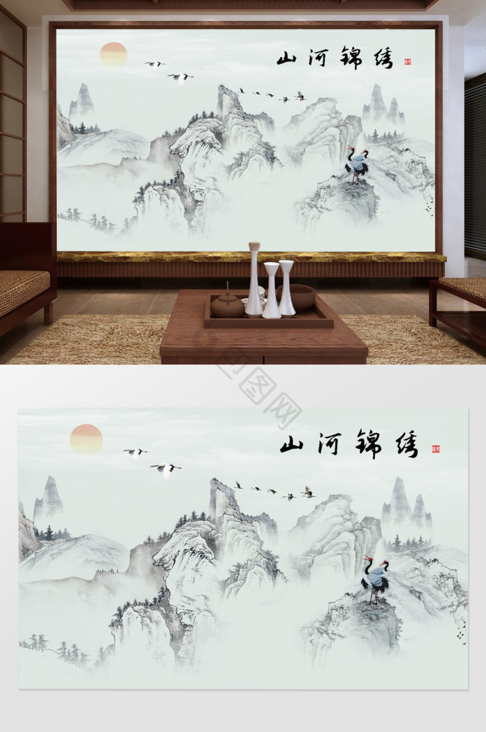 水墨山图片-水墨山素材免费下载-包图网