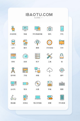 微波炉刀具水壶图标矢量ui素材icon