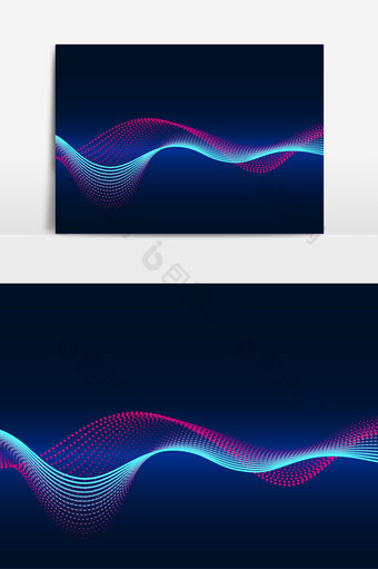 彩色动态概念波浪矢量图图片
