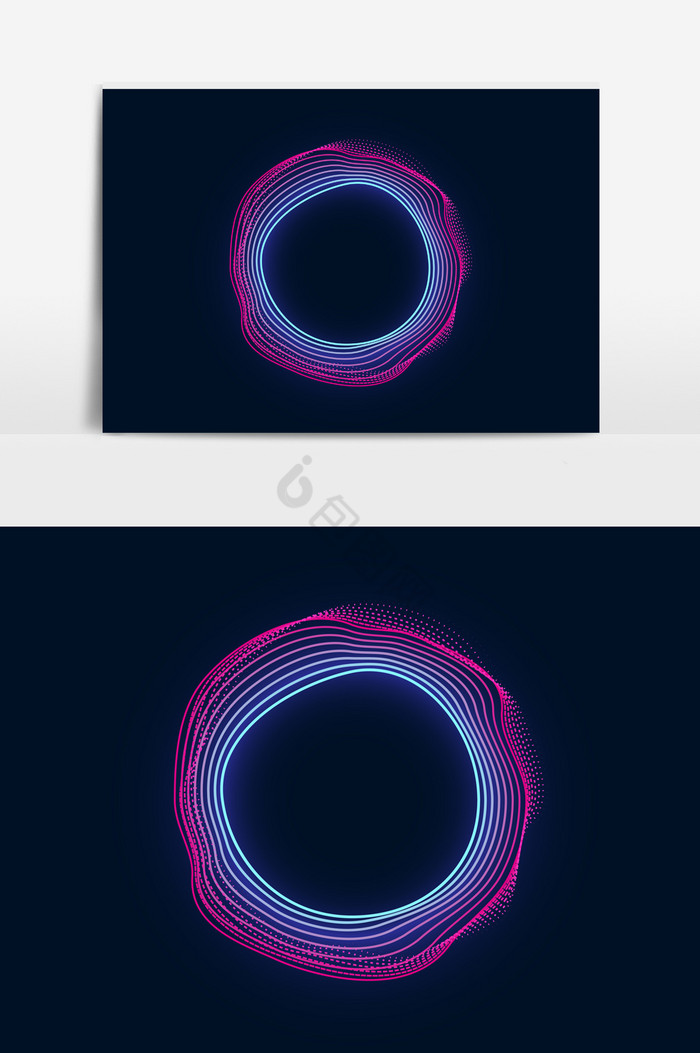 圆形动态波浪图图片