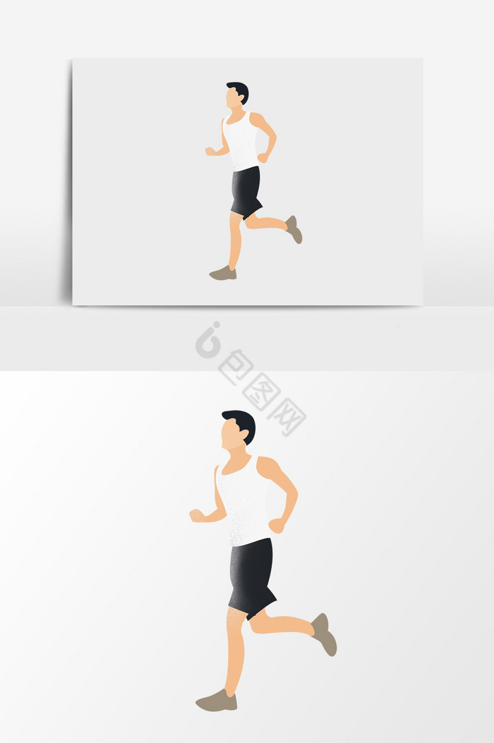 跑步健身男人图片