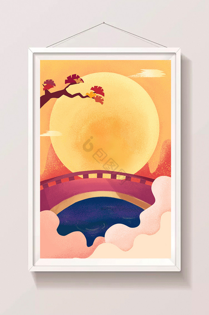 七夕月亮石拱桥图片