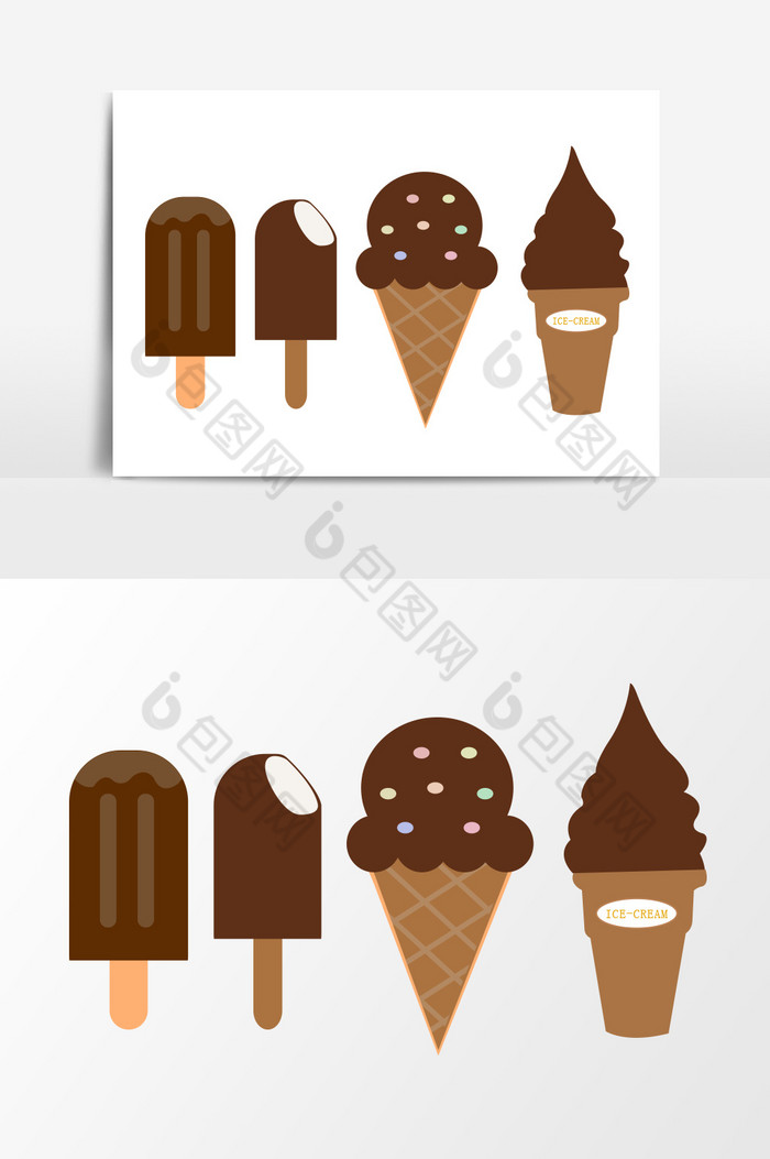巧克力冰淇淋甜筒图片图片