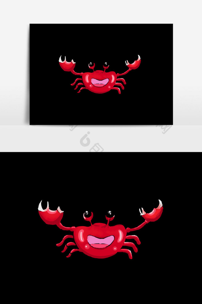 螃蟹插画图片图片