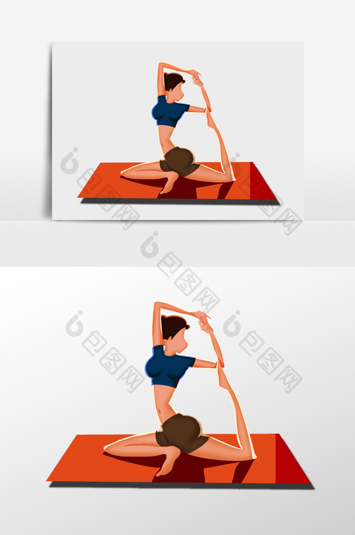 健康运动瑜伽海报设计图片