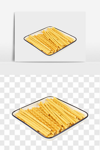 好吃的烤薯棒设计PSD元素图片