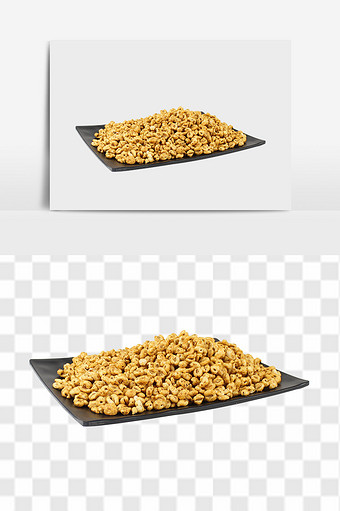好吃的麦粒爆米花设计PSD元素图片