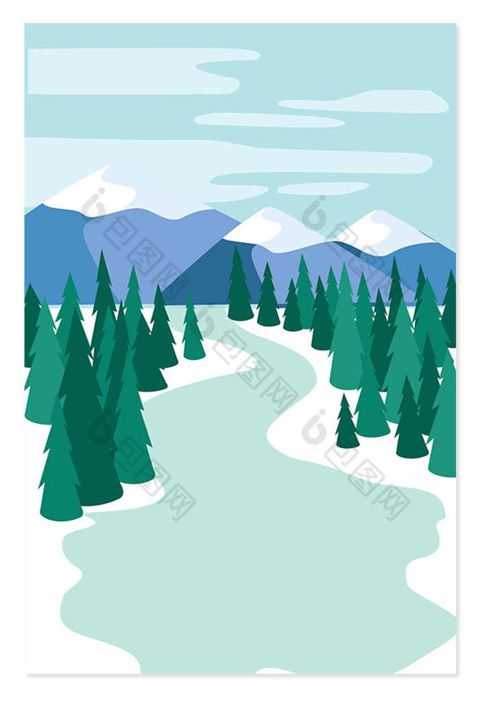 森林绿色设计背景图