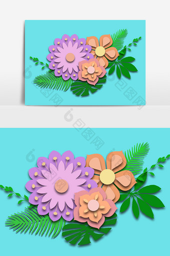 夏季花朵小碎花设计元素图片