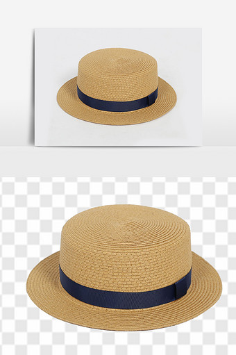 时尚沙滩帽子元素图片