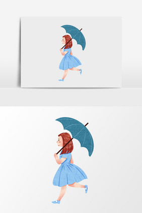 撑伞少女