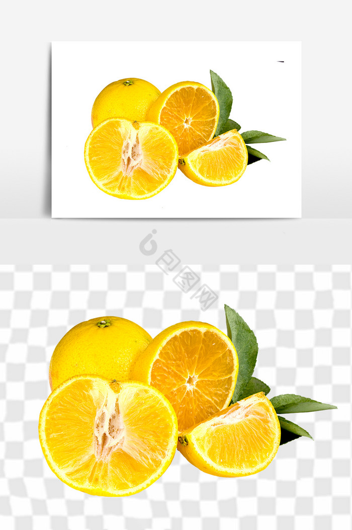 清爽夏季橙子图片
