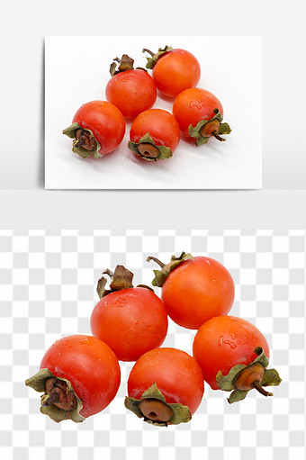 好吃的小柿子高清元素图片