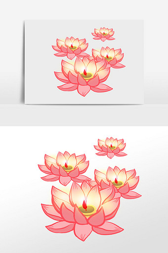 莲花灯图片 莲花灯素材 包图网