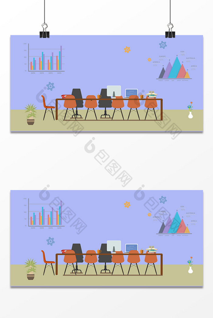 办公室设计背景图