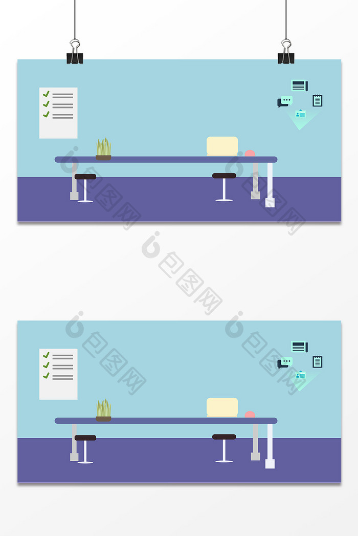 商务桌子设计背景图