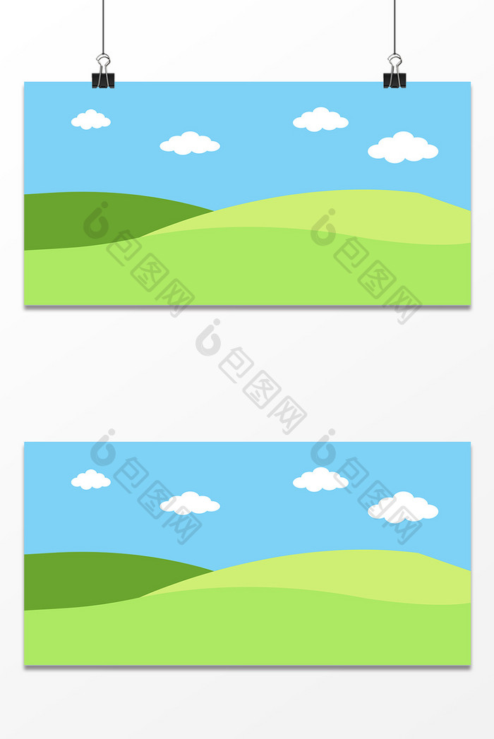 夏季白云山峰设计背景图