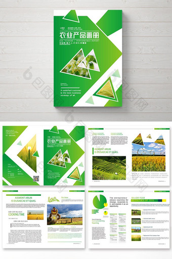 简洁大气农业产品宣传册图片