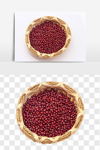深红色红豆免抠素材图片