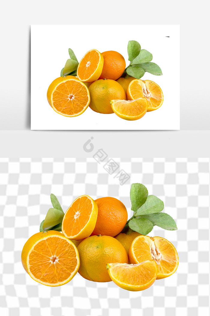 超鲜嫩橙子组合图片