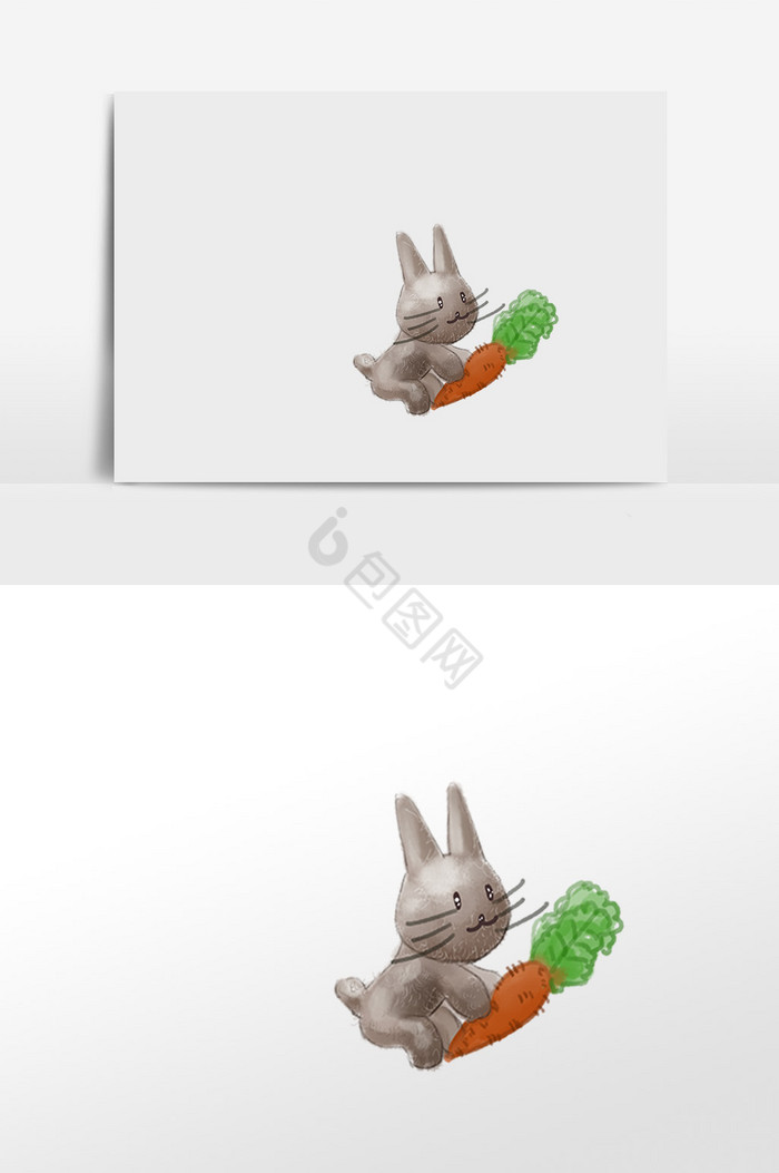 兔子插画图片