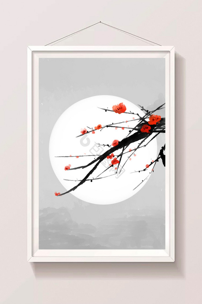 风国画插画