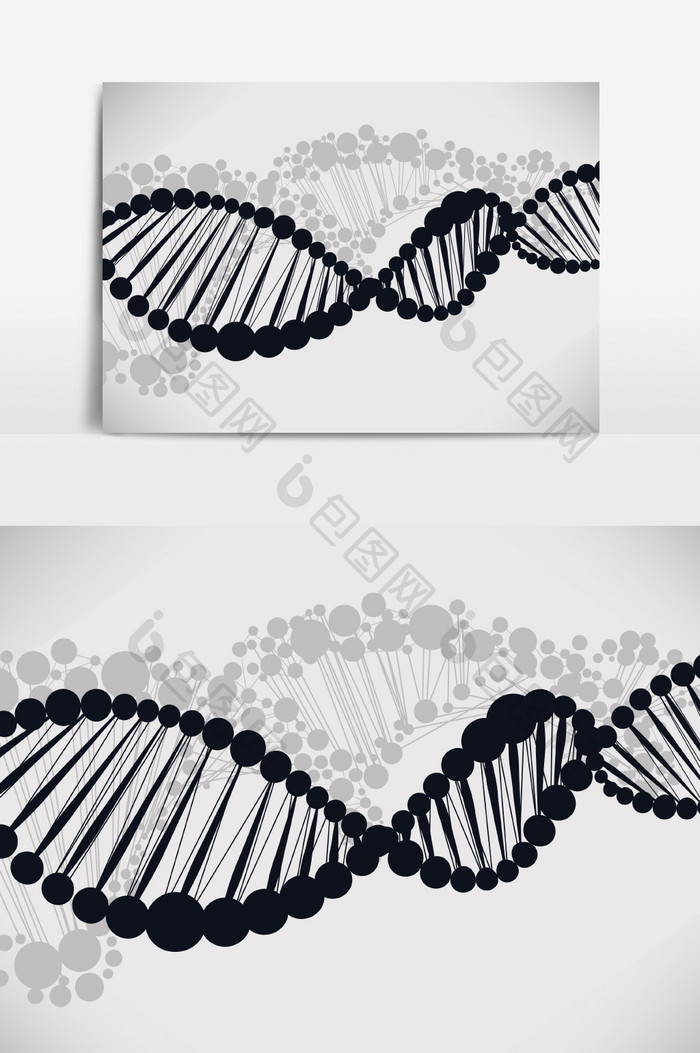 科技粒子细胞矢量图