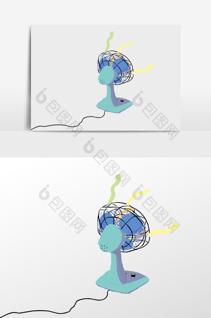 油画手绘卡通图片