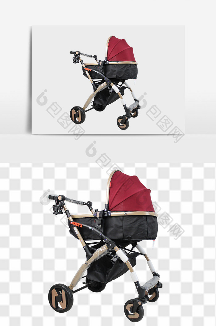 时尚的的婴儿车设计元素